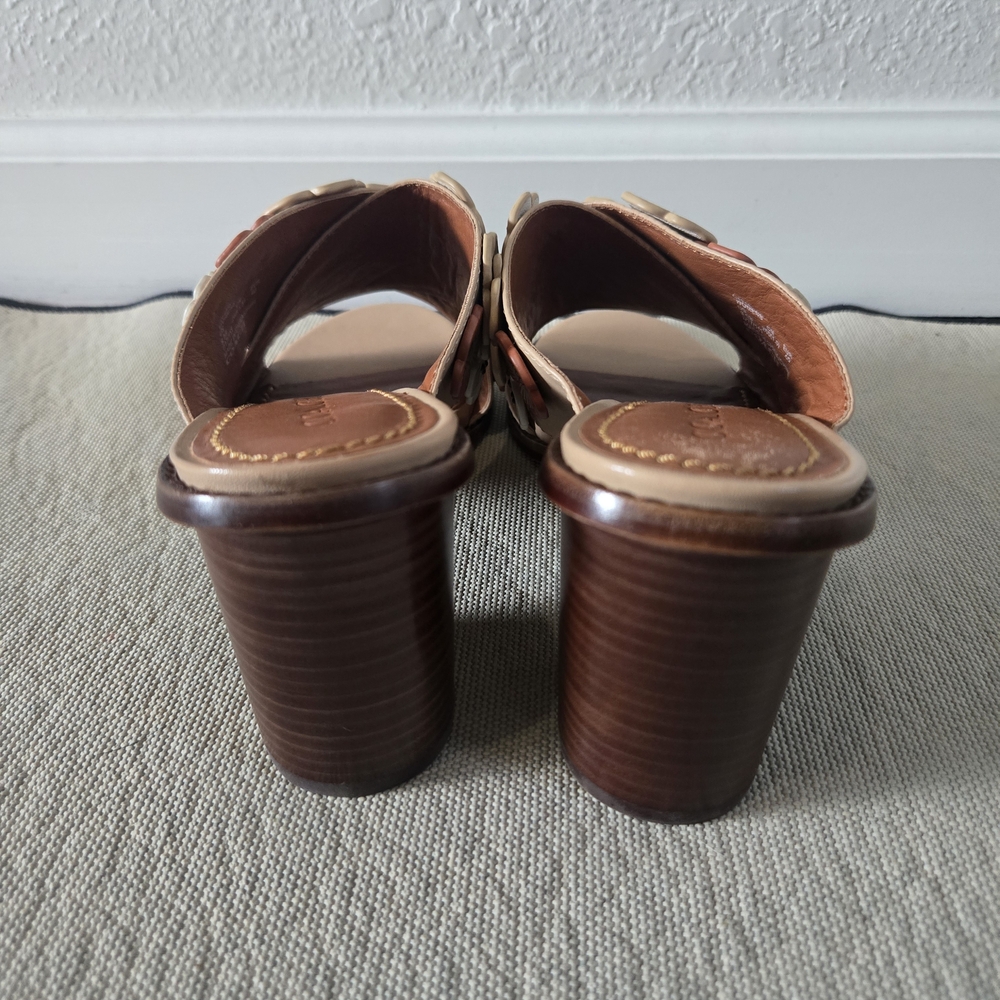 COACH Tea Rose Heeled Sandals - Picture 4 of 9